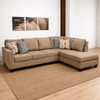 Linda 2-Piece Sectional with Chaise - Saddle