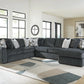 Midnight-Madness 4-Piece Sectional with Chaise