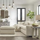 Elyza Linen 3-Piece Sectional with Chaise