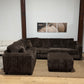 Haven Fluffy L-Shaped Sectional w/ Ottoman