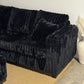 Haven Fluffy L-Shaped Sectional w/ Ottoman