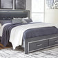 Lodanna King Panel Bed with 2 Storage Drawers