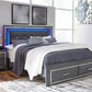 Lodanna King Panel Bed with 2 Storage Drawers