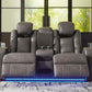 Fyne-Dyme Power Reclining Loveseat with Console