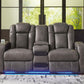 Fyne-Dyme Power Reclining Loveseat with Console