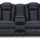 Fyne-Dyme Power Reclining Loveseat with Console