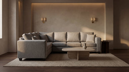 Cove 2-Piece Sectional w/ Ottoman