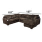 Monroe Fluffy U-Shape Sectional - Upgraded Seats