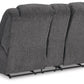 Foreside Reclining Loveseat with Console
