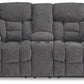 Foreside Reclining Loveseat with Console