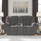 Foreside Reclining Loveseat with Console