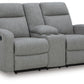 Gauntlet Reclining Loveseat with Console