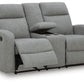 Gauntlet Reclining Loveseat with Console