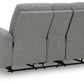 Gauntlet Reclining Loveseat with Console