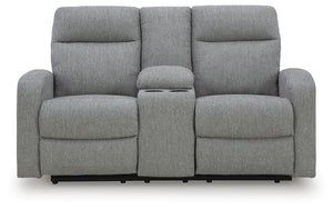 Gauntlet Reclining Loveseat with Console