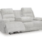 Rhines Falls Power Reclining Sofa with Drop Down Table