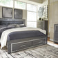 Lodanna King Panel Bed with 2 Storage Drawers