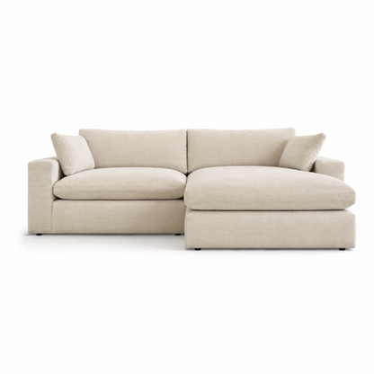 Siena 2-Piece Linen Modular Sofa Chaise