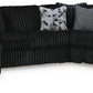 Midnight-Madness 4-Piece Sectional with Chaise