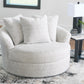 Cuddle Plush Oversized Swivel Accent Chair