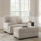 High Profile Chair & Ottoman Living Room Set