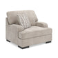 High Profile Chair & Ottoman Living Room Set