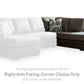 Castille Way Sleeper Sectional with Chaise
