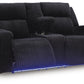 Forest Lake Power Reclining Loveseat with Console