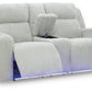 Forest Lake Power Reclining Loveseat with Console