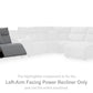 Modmax Power Reclining Sectional with Chaise