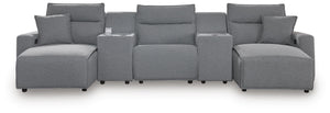 Modmax II Reclining Sectional with Double Chaise and Consoles