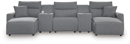 Modmax II Reclining Sectional with Double Chaise and Consoles