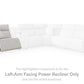 Modmax II Power Reclining Sectional with Audio Consoles