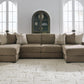 Camellia-Court Double Chaise Sectional