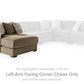 Camellia-Court Double Chaise Sectional