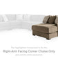 Camellia-Court Double Chaise Sectional
