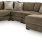 Camellia-Court Sectional with Chaise