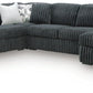 Midnight-Madness 4-Piece Sectional with Chaise