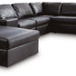 Modmax II Sectional with Chaise and Storage Consoles