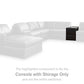 Modmax II Sectional with Chaise and Storage Consoles