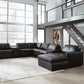 Modmax II Sectional with Chaise and Audio Consoles
