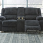 Draycoll Reclining Loveseat with Console