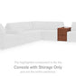 Modmax Balanced Sectional with Audio and Storage Consoles