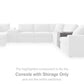 Modmax Balanced Sectional with Audio and Storage Consoles