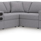 Modmax Balanced Sectional with Audio and Storage Consoles