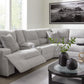 Acklen Place Power Sectional Reclining Sofa with Storage Console