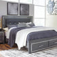 Lodanna King Panel Bed with 2 Storage Drawers