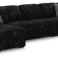 Midnight-Madness Sectional with Chaise
