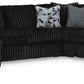 Midnight-Madness Sectional with Chaise
