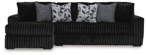 Midnight-Madness Sectional Sofa with Chaise